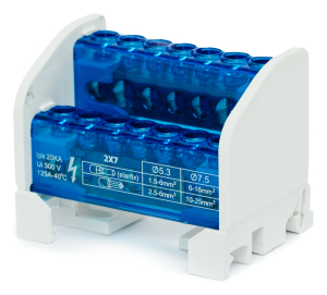 Шина на DIN-рейку в корпус REXANT КРОСС-МОД КОРП2X7