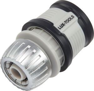 Коннектор для шланга алюминиевый с аквастопом LUX-TOOLS 1/2