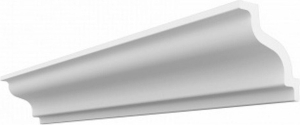 Плинтус потолочный ДЕ-БАГЕТ для МДФ панелей 2000х70х70 мм белый