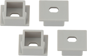 Комплект заглушек ЭРА 1612-3В для профиля CAB261 квадратные 12x16x5 мм 4 шт 