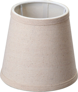 Абажур Vitaluce Е14 текстиль 12х9х9 Бежевый