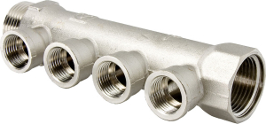 Коллектор латунь никелированная VALTEC VTc.550.N 3/4"х 1/2" 