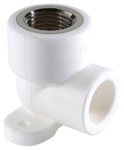 Угольник с креплением полипропиленовый VALTEC 1/2" х 20 мм