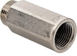 Удлинитель латунь никелированная VALTEC 1/2"х20 мм