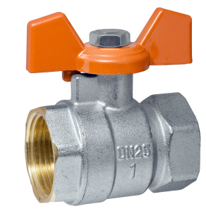 Кран шаровой AQUATEKS 1" вн/вн бант, латунь