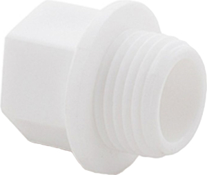 Заглушка резьбовая PPR  3/4", PN25 белый, RTP