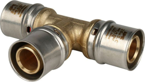 Тройник равнопроходный латунь STOUT 25x25x25 мм