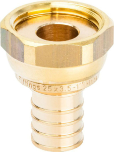 Переходник с накидной гайкой латунь STOUT 25xG 1"