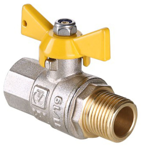 Кран шаровой латунь никелированный VALTEC VALGAS VT.278 1/2"