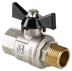 Кран шаровой латунь никелированный VALTEC PERFECT VT.318 3/4"