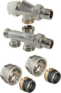 Узел латунь никелированный VALTEC 1/2"