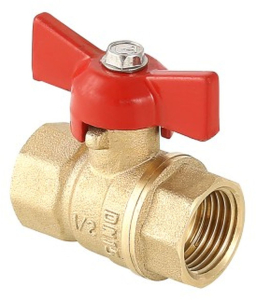 Кран шаровой латунь никелированный VALTEC СТАНДАРТ VT.122.G.05 3/4"