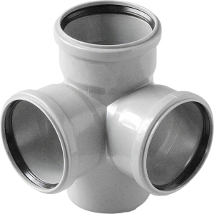 Крестовина двухплоскостная ВК ПП 110/110/110х87, серый, RTP