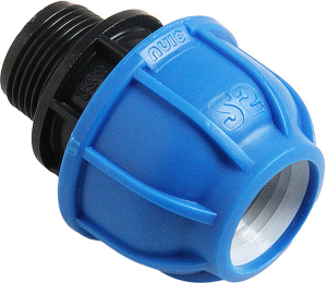 Муфта компрес., полипропилен наружная резьба 32х1_1/4" для полиэтилен. труб, RTP