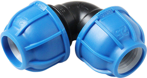 Отвод компрессионный, полипропилен 20, для полиэтиленовых труб, RTP