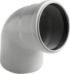 Отвод ВК ПП 110х87, серый, RTP