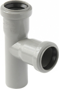 Тройник ВК ПП 40/40х87, серый, RTP