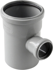 Тройник ВК ПП 110/50х87, серый, RTP