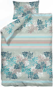 Комплект постельного белья Коллекция бязь полутораспальный cеро-синий