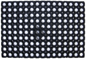 Коврик придверный 40х60 см ячеистый черный 