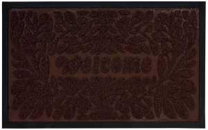 Коврик придверный Vortex Grass 80х50 см ворсовый коричневый