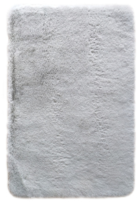 Коврик для ванной комнаты, прикроватный 53х80 см искусственный мех серый