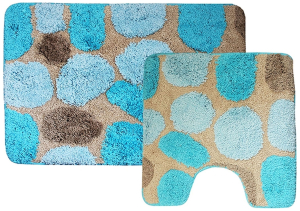 Комплект ковриков для ванной комнаты и туалета Dasch Лора 80х50 см ворсовый