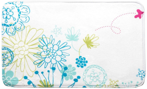 Коврик для ванной Sibo Etnika Цветы 80х50 см текстильный многоцветный