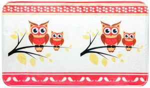 Коврик для ванной комнаты Sibo Etnika Совы 80х50 см текстильный многоцветный