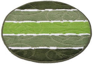 Коврик для ванной комнаты Dasch Дорофей Листопад 55x55 см ворсовый зеленый