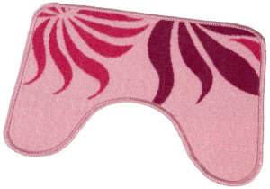 Коврик для туалета Гербер 40х50 см ворсовый розовый