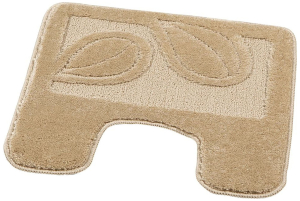 Коврик для туалета RemiLing Leaves 57х52 см текстильный бежевый