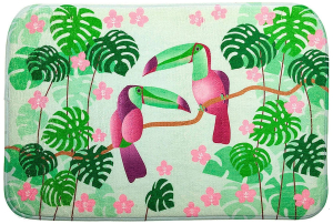 Коврик для ванной комнаты Fresh сode Таити 60х40 см текстильный зеленый