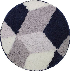 Коврик для ванной комнаты Dasch La Vita Орнела 55х55 см ворсовый синий