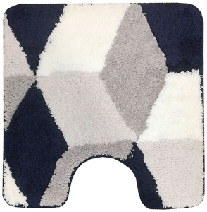 Коврик для туалета Dasch La Vita Орнелла 55х55 см ворсовый синий