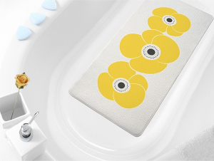 Коврик для ванной команты Bacchetta Petunia 36х71 см текстильный белый