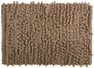 Коврик для ванной комнаты MSV Chenilles 50х80 см ворсовый коричневый