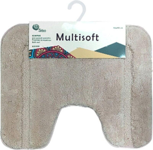 Коврик для туалета Sibo Multisoft 55х45 см ворсовой бежевый