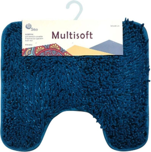 Коврик для туалета Sibo Multisoft 60х50 см ворсовой голубой