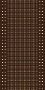 Ковровая дорожка Carpetoff Felix коричневая 100 см