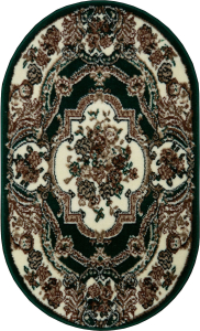 Ковер БелКа Лайла де Люкс 15318_10262 зеленый 60x100 см