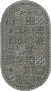 Ковер БелКа Флурлюкс 51119_50311 серый 150x80 см