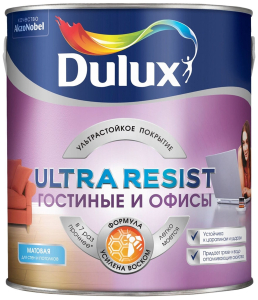 Краска интерьерная Dulux Ultra Resist матовая база BW 2,5 л