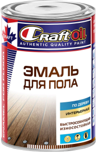 Эмаль для пола CraftOiI глянцевая  желто-коричневая 0,8 кг