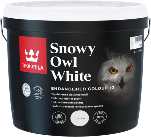 Краска интерьерная Tikkurila Endangered Colour глубокоматовая белая 2,7 л