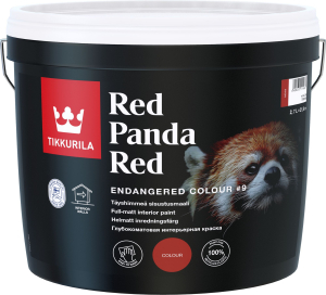 Краска интерьерная Tikkurila Endangered Colour глубокоматовая красная 2,7 л
