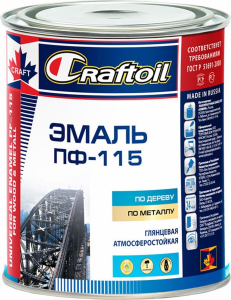 Эмаль универсальная CraftOil ПФ-115 белая 0,8 кг