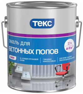 Эмаль ТЕКС Профи гладкая глянцевая красно-коричневая 2,7 л