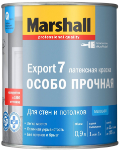 Краска интерьерная Marshall Export-7 матовая белая 1 л