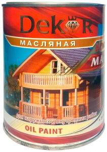 Краска Dekor МА-15 полуглянцевая желтая 0,8 кг